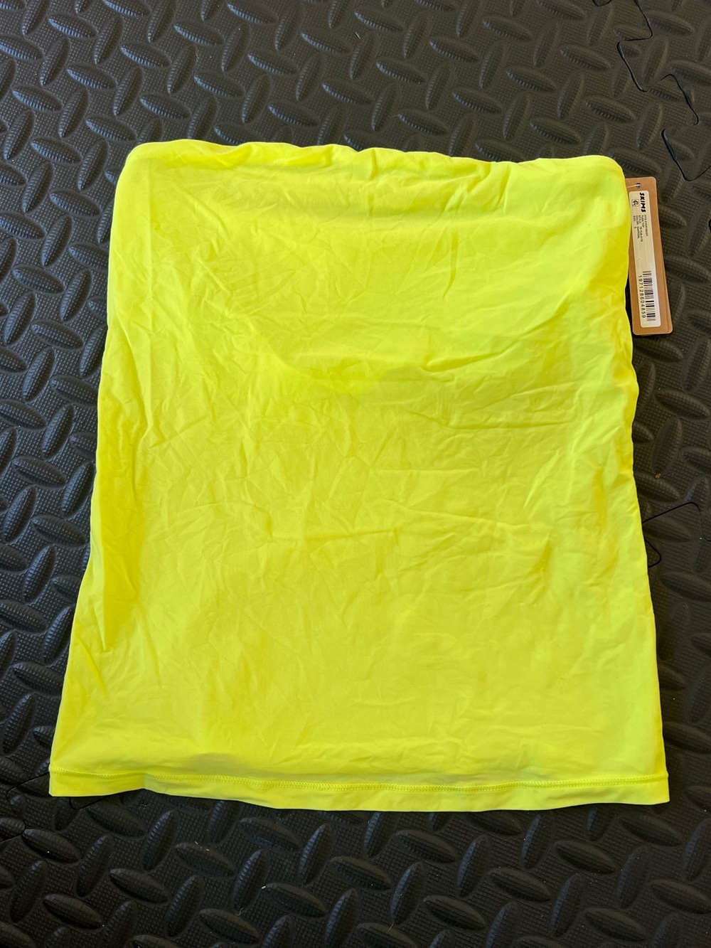 NWT SKIMS Fits Everybody Tube Top Daffodil Neon Yellow Size Small Bright Summer